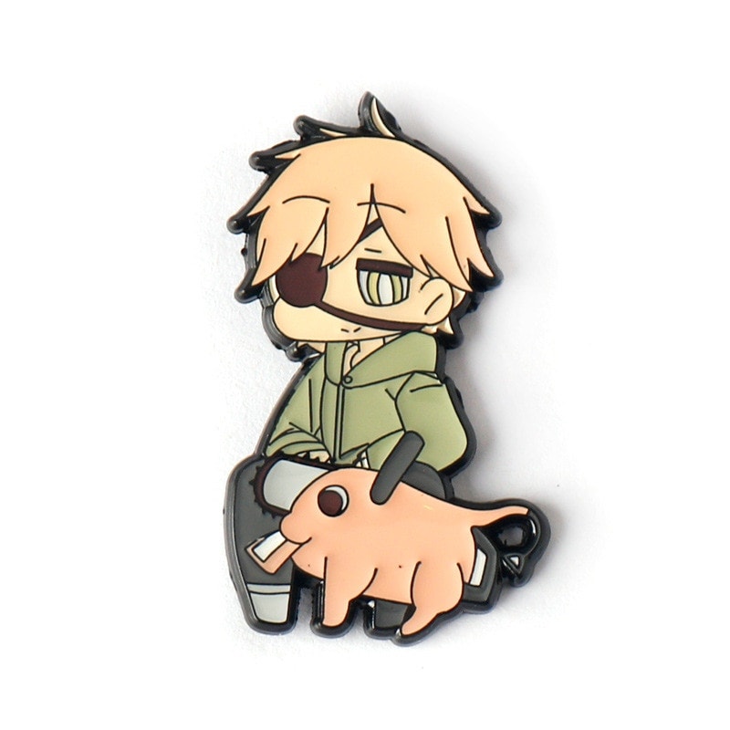 Chainsaw Man Denji Meets Pochita Japanese Anime Enamel Pins 03